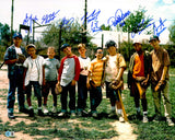 The Sandlot Movie Cast Autographed 8x10 Photo With 8 Signatures Beckett BAS Witness Stock #260066