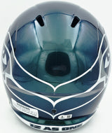 Kam Chancellor Autographed Seattle Seahawks Metallic Green Rivalries Full Size Speed Replica Helmet Beckett BAS Witness Stock #258291
