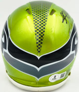 Kam Chancellor Autographed Seattle Seahawks Flash Green Speed Mini Helmet Beckett BAS Witness Stock #259853