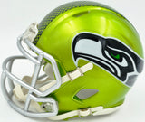 Kam Chancellor Autographed Seattle Seahawks Flash Green Speed Mini Helmet Beckett BAS Witness Stock #259853