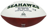 Kam Chancellor Autographed White Seattle Seahawks Logo Football Beckett BAS Witness Stock #259858