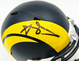 Aaron Donald Autographed Los Angeles Rams Black Rivalries Speed Mini Helmet Beckett BAS Witness Stock #261457