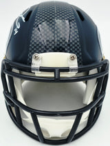 Sam Darnold Autographed Seattle Seahawks Blue Speed Mini Helmet Beckett BAS Witness Stock #261513