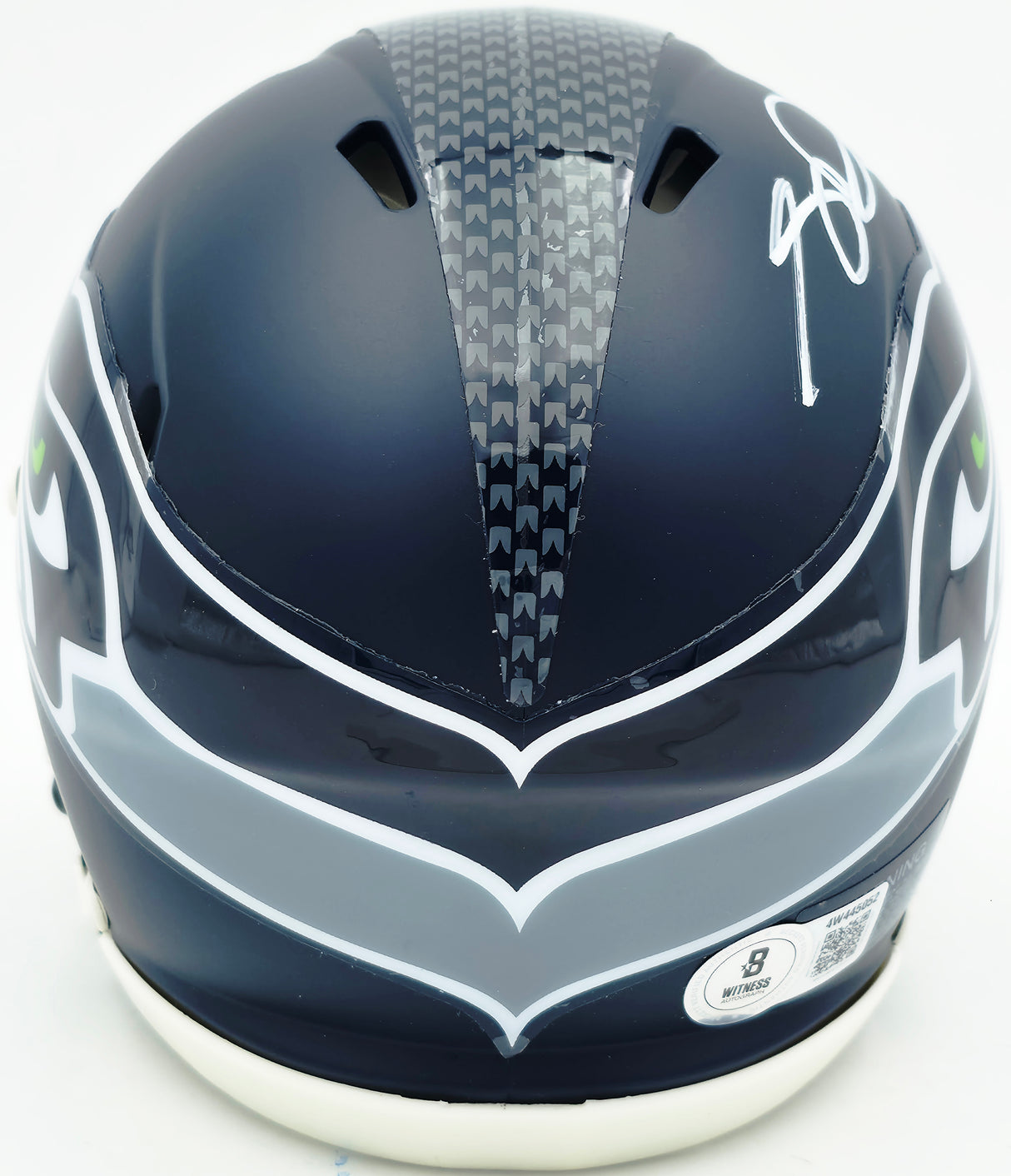 Sam Darnold Autographed Seattle Seahawks Blue Speed Mini Helmet Beckett BAS Witness Stock #261513