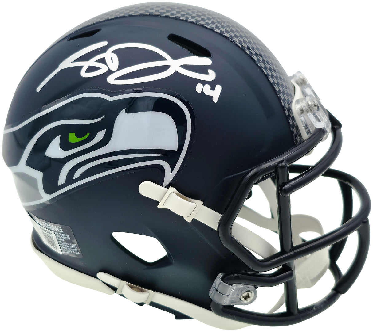 Sam Darnold Autographed Seattle Seahawks Blue Speed Mini Helmet Beckett BAS Witness Stock #261514