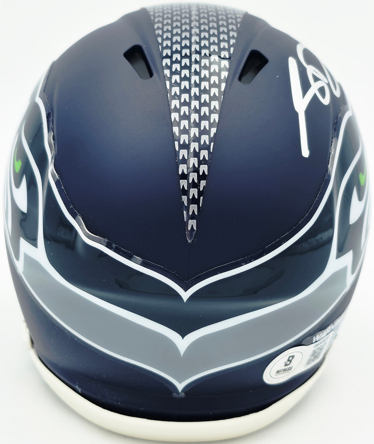 Sam Darnold Autographed Seattle Seahawks Blue Speed Mini Helmet Beckett BAS Witness Stock #261514
