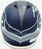 Sam Darnold Autographed Seattle Seahawks Blue Speed Mini Helmet Beckett BAS Witness Stock #261514