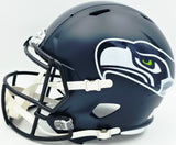 Sam Darnold Autographed Seattle Seahawks Blue Full Size Speed Replica Helmet Beckett BAS Witness Stock #261505