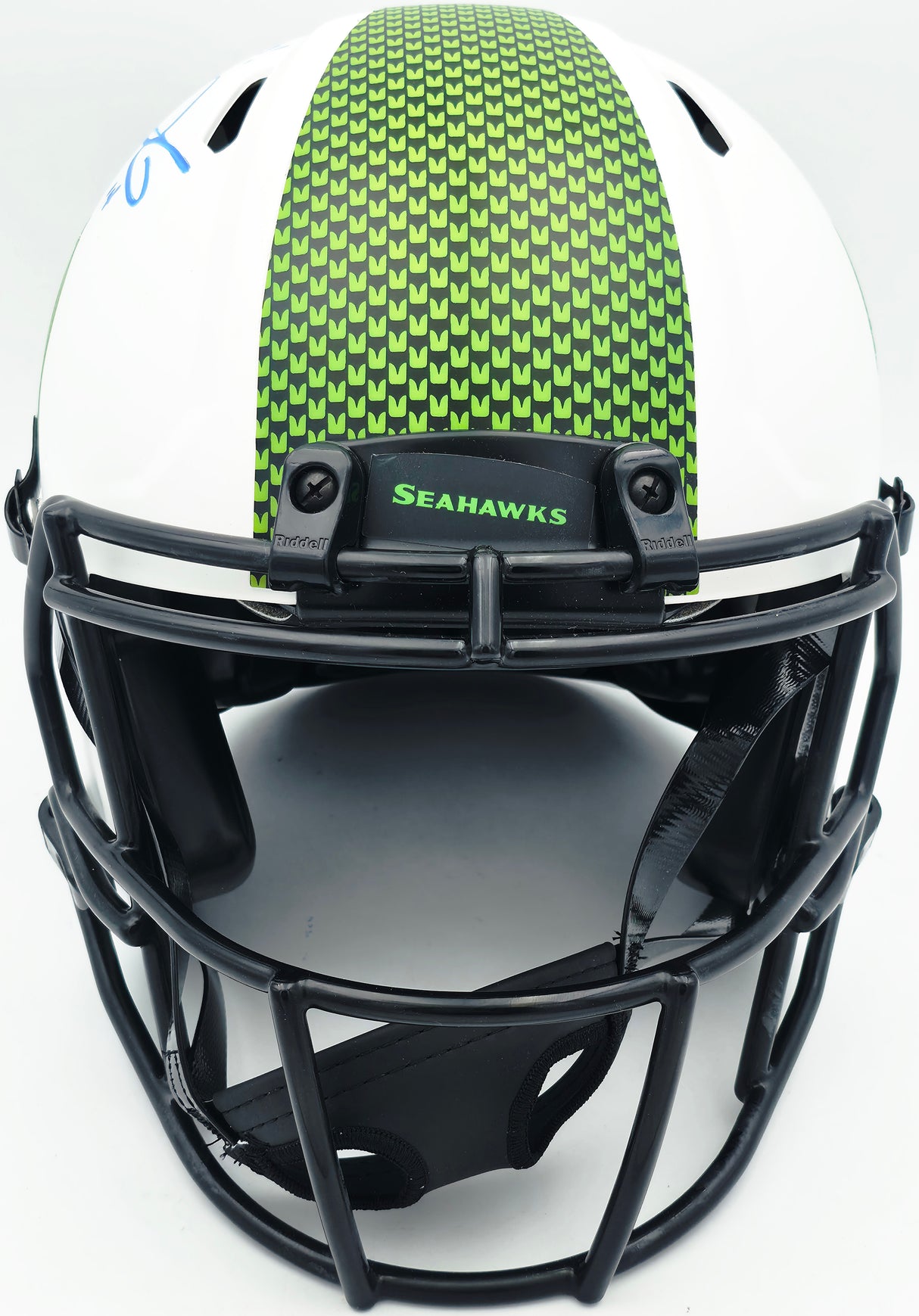 Sam Darnold Autographed Seattle Seahawks Lunar Eclipse White Full Size Speed Authentic Helmet "SB LX Champs" Beckett BAS Witness Stock #261510