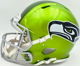 Sam Darnold Autographed Seattle Seahawks Flash Green Full Size Speed Authentic Helmet "SB LX Champs" Beckett BAS Witness Stock #261511