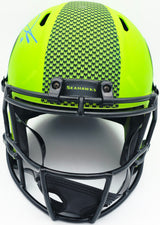 Sam Darnold Autographed Seattle Seahawks Rave Green Full Size Speed Replica Helmet Beckett BAS Witness Stock #261512