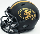 Fred Warner Autographed San Francisco 49ers Eclipse Black Speed Mini Helmet Beckett BAS Witness Stock #261835