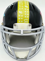 Sam Darnold Autographed Seattle Seahawks Black SB LX Logo Speed Mini Helmet Beckett BAS Witness Stock #261844