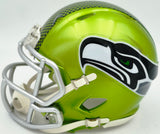 Sam Darnold Autographed Seattle Seahawks Flash Green Speed Mini Helmet Beckett BAS Witness Stock #261845