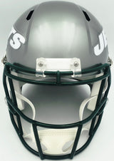 LaDainian Tomlinson Autographed New York Jets Flash Gray Full Size Speed Replica Helmet "HOF 17" Beckett BAS Witness Stock #261832