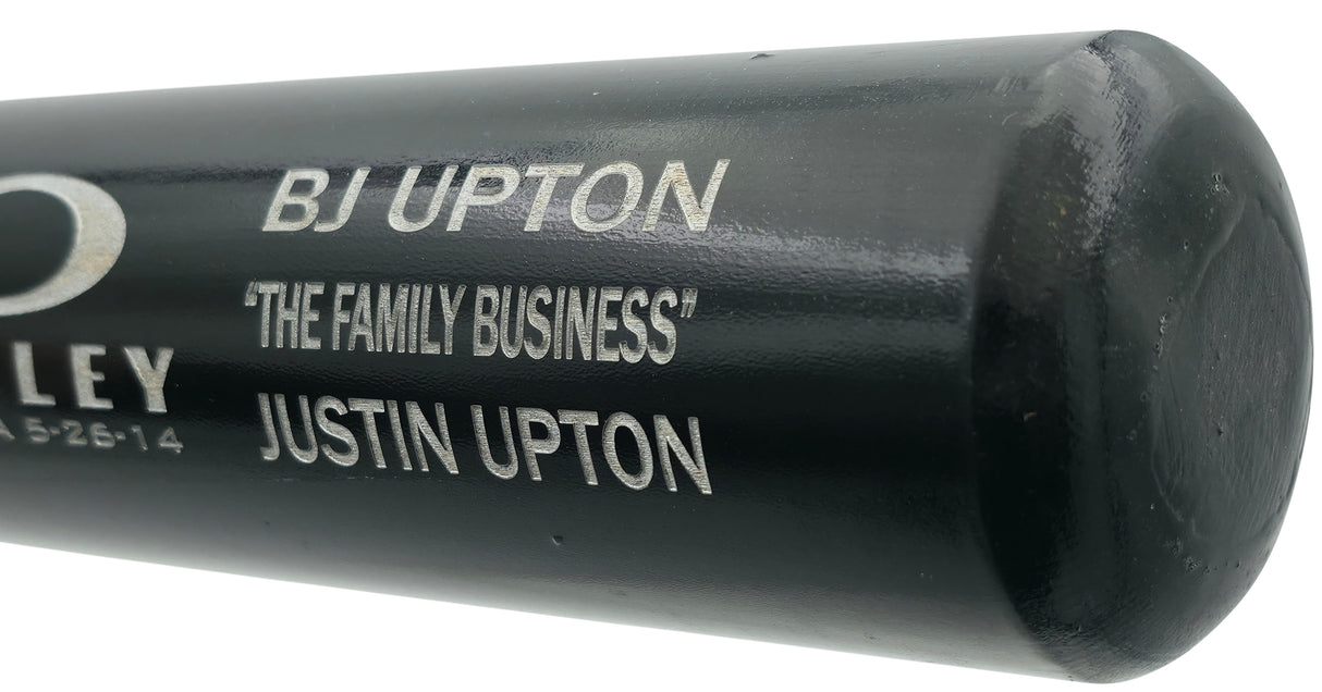 BJ & Justin Upton Autographed Zinger Baseball Bat Beckett BAS QR Stock #261678