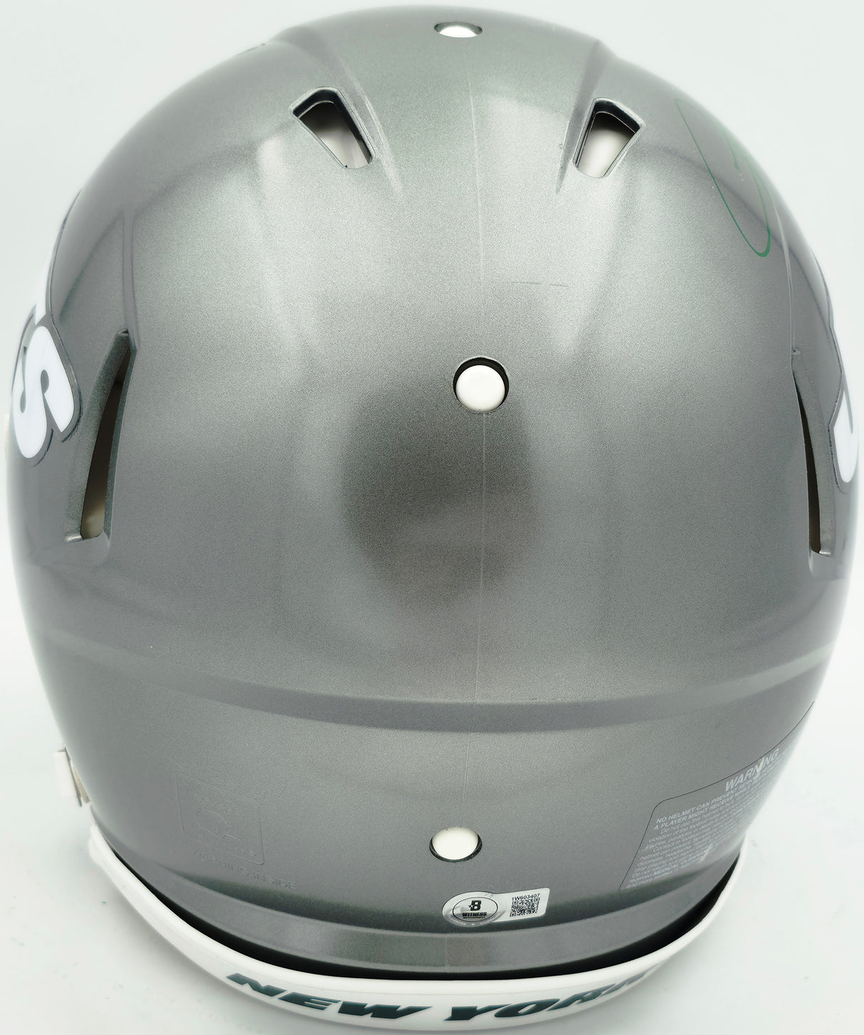 LaDainian Tomlinson Autographed New York Jets Flash Gray Full Size Speed Authentic Helmet "HOF 17" Beckett BAS Witness Stock #261831