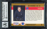 Joe Montana Autographed 1990 Pro Set Card #2 San Francisco 49ers Auto Grade Gem Mint 10 Beckett BAS Stock #261781
