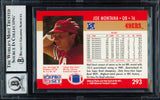 Joe Montana Autographed 1990 Pro Set Card #293 San Francisco 49ers Auto Grade Gem Mint 10 Beckett BAS Stock #261783