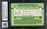 Ken Griffey Jr. Autographed 1989 Donruss The Rookies Rookie Card #3 Seattle Mariners Auto Grade Gem Mint 10 Beckett BAS Stock #261772