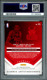 Giannis Antetokounmpo Autographed 2013 Panini Prestige Rookie Card #175 Milwaukee Bucks PSA 9 Auto Grade Gem Mint 10 PSA/DNA Stock #262002