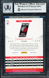Damian Lillard Autographed 2012-13 Panini Hoops Rookie Card #280 Portland Trail Blazers Auto Grade Gem Mint 10 Beckett BAS Stock #262007
