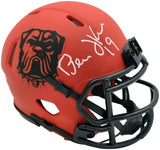 Bernie Kosar Autographed Cleveland Browns Rave Orange Speed Mini Helmet JSA Witness Stock #261883