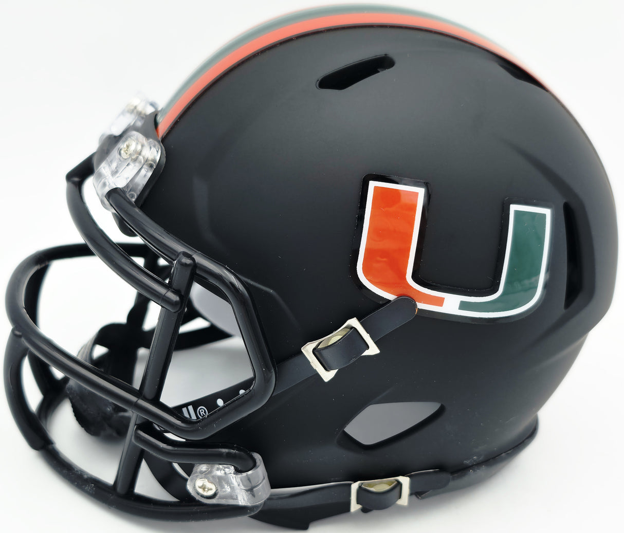 Bernie Kosar Autographed Miami Hurricanes Black Nights Alternate Speed Mini Helmet JSA Witness Stock #261885