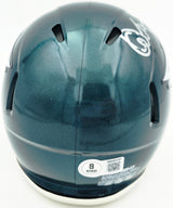 Alshon Jeffery Autographed Philadelphia Eagles Green Speed Mini Helmet Beckett BAS QR Stock #261887