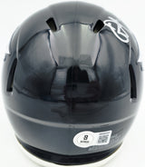 Alshon Jeffery Autographed Philadelphia Eagles Black 2022 Alternate Speed Mini Helmet Beckett BAS QR Stock #261888