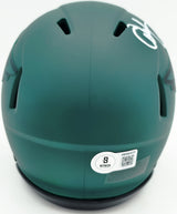 Alshon Jeffery Autographed Philadelphia Eagles Rave Green Speed Mini Helmet Beckett BAS QR Stock #261889