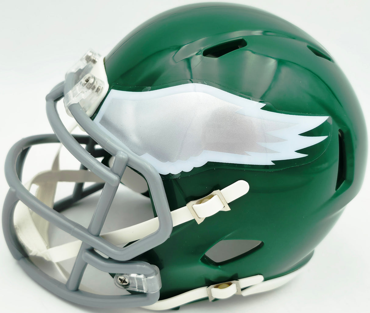 Eric Allen Autographed Philadelphia Eagles Kelly Green 1974-95 Throwback Speed Mini Helmet Beckett BAS QR Stock #261892