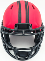 Mike Singletary Autographed San Francisco 49ers Rave Red Speed Mini Helmet Beckett BAS Witness Stock #261921
