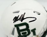Mike Singletary Autographed Baylor Bears White Speed Mini Helmet Beckett BAS Witness Stock #261922