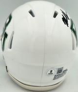 Mike Singletary Autographed Baylor Bears White Speed Mini Helmet Beckett BAS Witness Stock #261922
