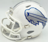 LeSean McCoy Autographed Buffalo Bills White Rivalries Speed Mini Helmet Beckett BAS Witness Stock #261965
