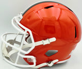 Bernie Kosar Autographed Cleveland Browns Orange 1975-05 Throwback Full Size Speed Replica Helmet JSA Witness Stock #261872