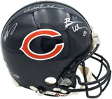 Dick Butkus, Mike Singletary and Brian Urlacher Autographed Chicago Bears Blue Full Size Speed Authentic Helmet Beckett BAS Stock #261936