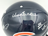 Dick Butkus, Mike Singletary and Brian Urlacher Autographed Chicago Bears Blue Full Size Speed Authentic Helmet Beckett BAS Stock #261936
