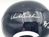 Dick Butkus, Mike Singletary and Brian Urlacher Autographed Chicago Bears Blue Full Size Speed Replica Helmet Beckett BAS Stock #261938