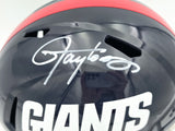 Lawrence Taylor Autographed New York Giants Blue 1981-99 Throwback Full Size Speed Replica Helmet Beckett BAS Witness Stock #261940