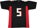 Atlanta Falcons Drake London Autographed Black Jersey Beckett BAS Witness Stock #261837