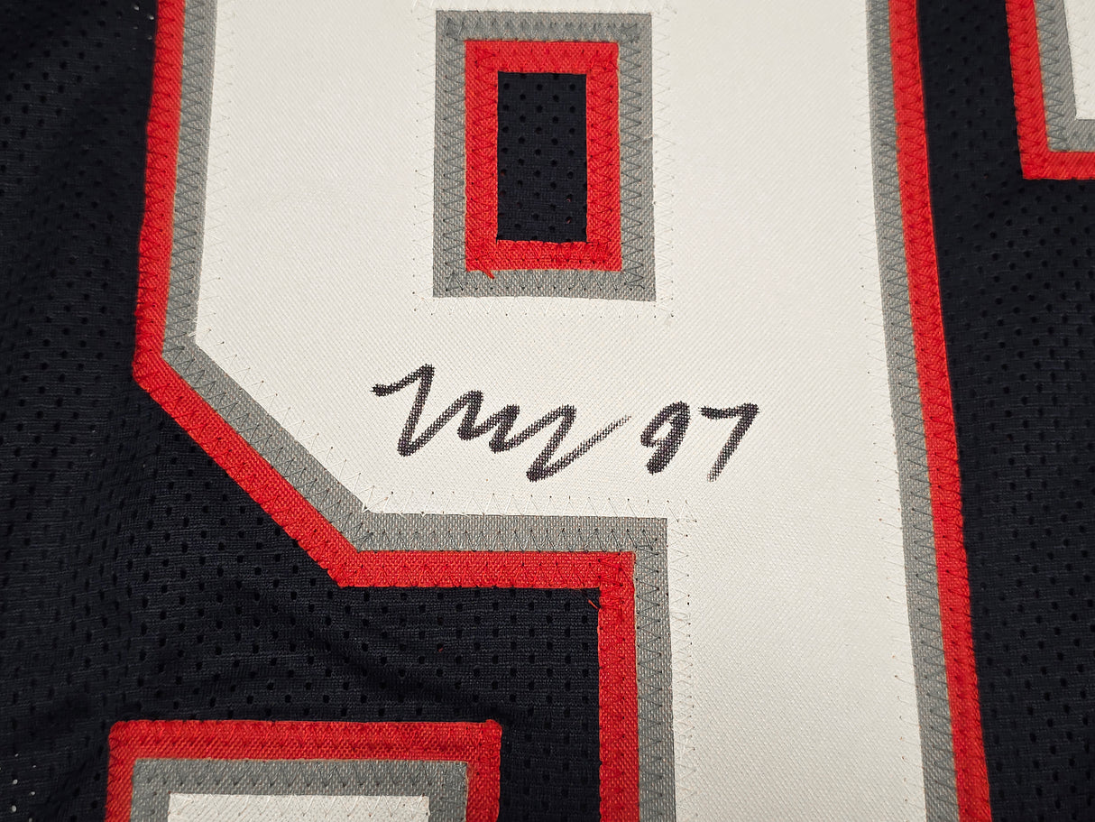 New England Patriots Milton Williams Autographed Blue Jersey Beckett BAS Witness Stock #261849