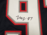 New England Patriots Milton Williams Autographed Blue Jersey Beckett BAS Witness Stock #261849