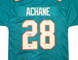 Miami Dolphins De'Von Achane Autographed Teal Jersey Beckett BAS Witness Stock #261450