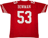 San Francisco 49ers NaVorro Bowman Autographed Red Jersey Beckett BAS Witness Stock #260073