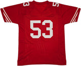 San Francisco 49ers NaVorro Bowman Autographed Red Jersey Beckett BAS Witness Stock #260073