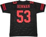 San Francisco 49ers NaVorro Bowman Autographed Black Jersey Beckett BAS Witness Stock #260074