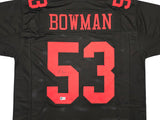 San Francisco 49ers NaVorro Bowman Autographed Black Jersey Beckett BAS Witness Stock #260074
