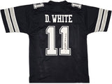 Dallas Cowboys Danny White Autographed Blue Jersey "SB XII Champs" Beckett BAS Witness Stock #260078